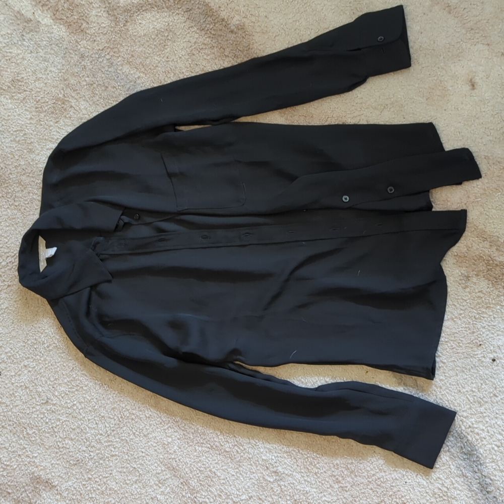 Banana Republic sheer button up XXS